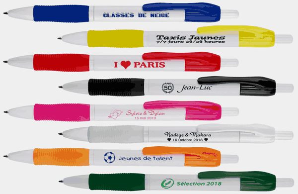 Couleurs 8 des stylos personnalisés Duo